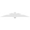 Ekena Millwork Kennewick Architectural Grade PVC Gable Bracket, 84"W x 14"H x 2"D x 6"F, 4/12 Pitch GBP084X14X0206KEN00 - alternate 4